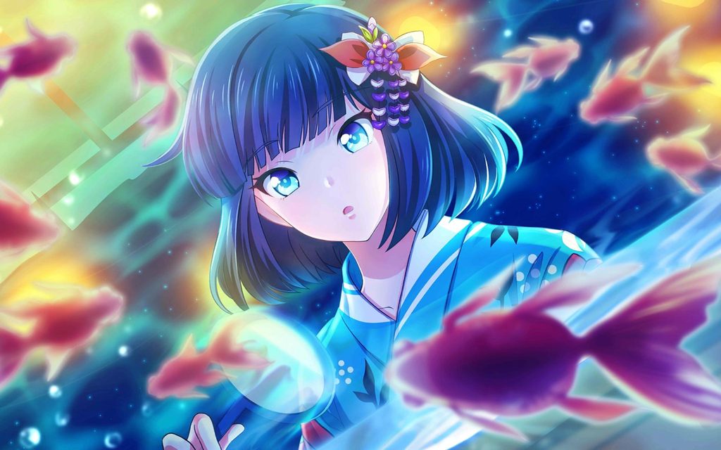 ゆらめく金魚に心奪われ（鈴木和香）